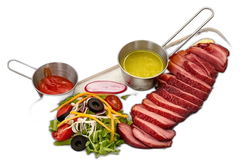 Lườn ngỗng xông khói sốt cam Mustard