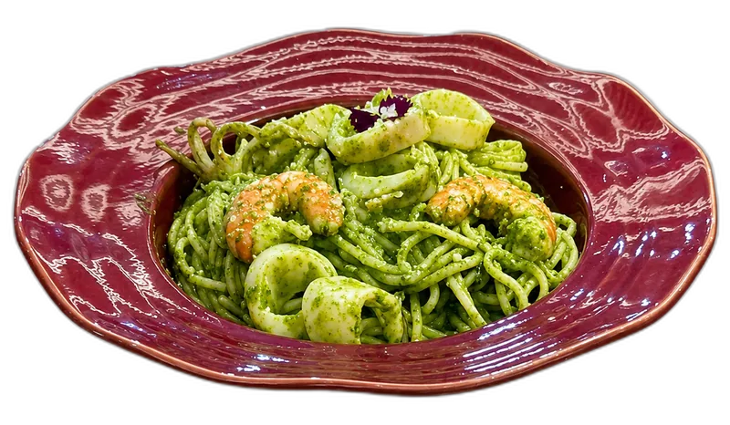 Mì Ý hải sản sốt Pesto
